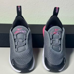 Air Max 270 TD 'Grey Hyper Pink Toddler Girl Size 7C